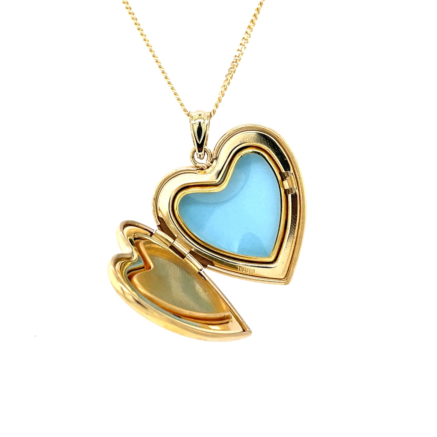 Gold Plated Floral Memorial Heart Locket SPD214