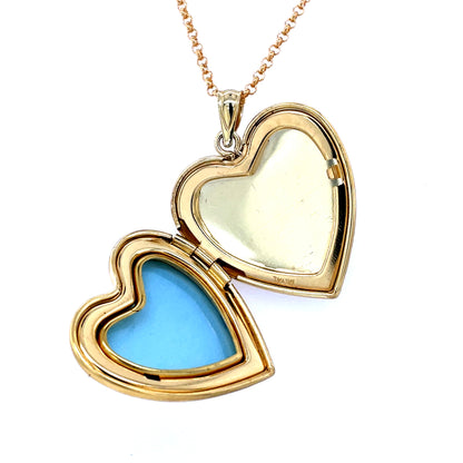Gold Plated "Forever in my Heart" Memorial Heart Locket SPD229