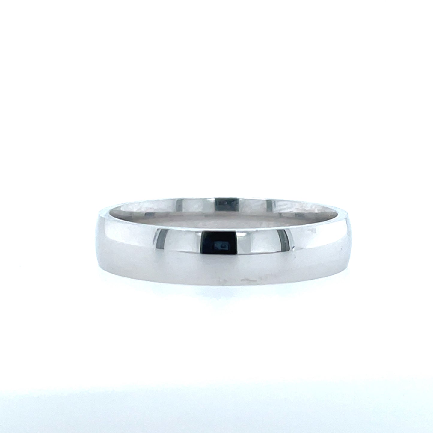 Sterling Silver Mens 5mm Polished Court Wedding Ring SR40