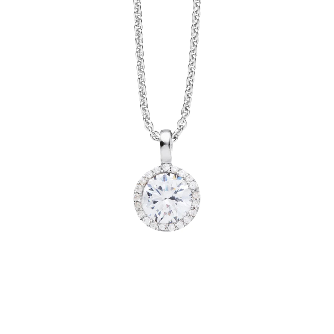 Sterling Silver CZ Modern Classics Pendant ST1163