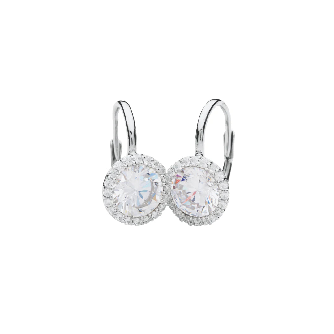 Sterling Silver CZ Modern Classics Earrings ST1165