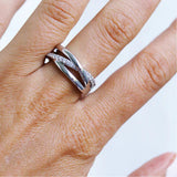 SILVER SIMPLY ESSENTIALS CZ RING ST1169
