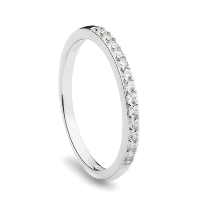 Sterling Silver CZ Classic Eternity Ring ST1171