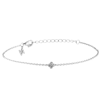 SILVER  Delicate Touch CZ Clover Bracelet ST1929