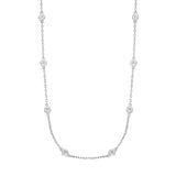 Sterling Silver CZ Tiny Gems Necklace ST2180