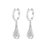 Silver Drop style earrings Yamila ST2260