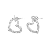 Silver Double Happiness Stud Earrings Lavanya ST2268