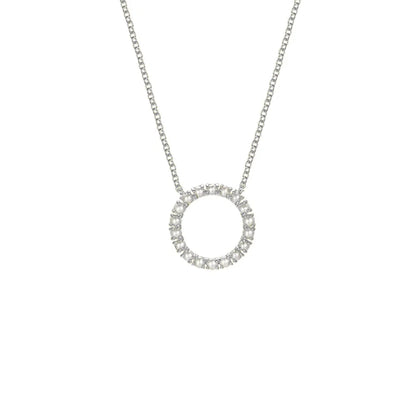 Silver Petit Pearls Necklace Maricia ST2282