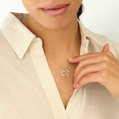 Silver Gold-plated Double Happiness CZ Pendant ST2339