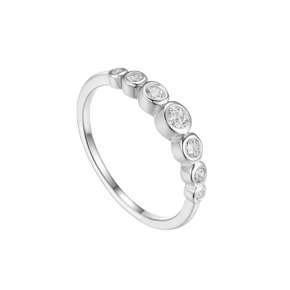 Silver Classic solitaire ring Emerelle ST2344