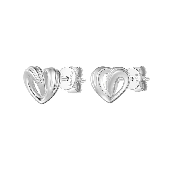 Silver Pure Love Stud Earrings ST2346