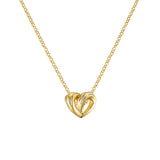 Sterling Silver  Gold Plated Pure Love Necklace ST2349
