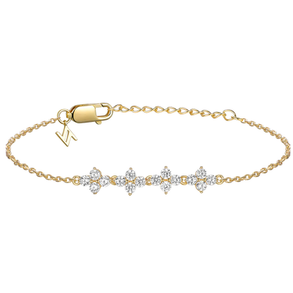 Silver Gold-plated Sparkly Couture Bracelet Veliora ST2478