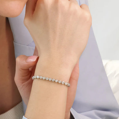 Silver 3mm Tennis Bracelet ST2504