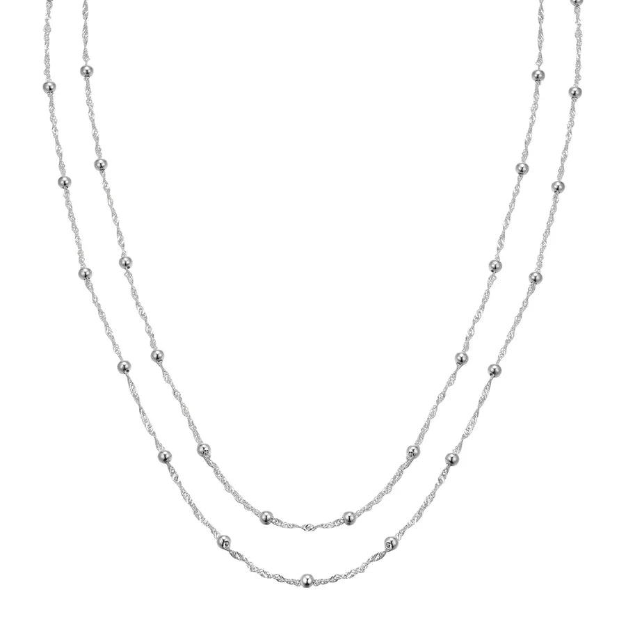 Silver Modern Aztec Necklace Darleen ST2513