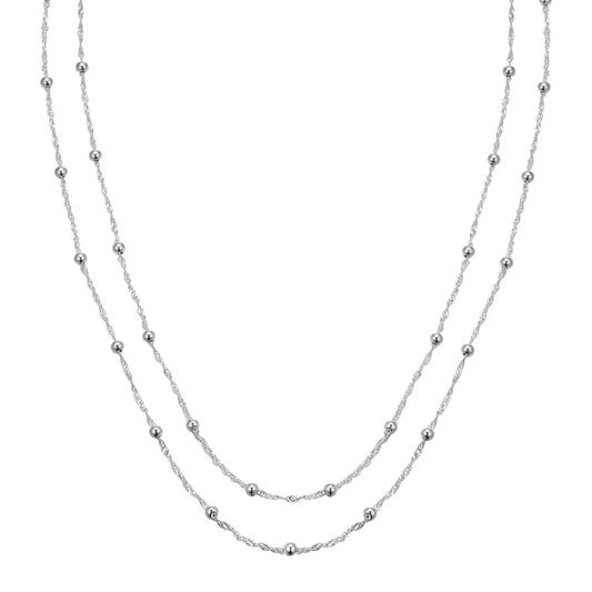 Silver Modern Aztec Necklace Darleen ST2513