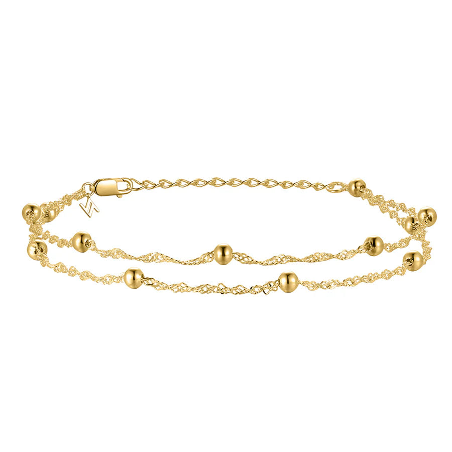 Silver Gold-plated Modern Aztec Bracelet Darleen ST2514