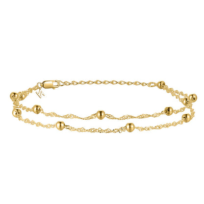 Silver Gold-plated Modern Aztec Bracelet Darleen ST2514