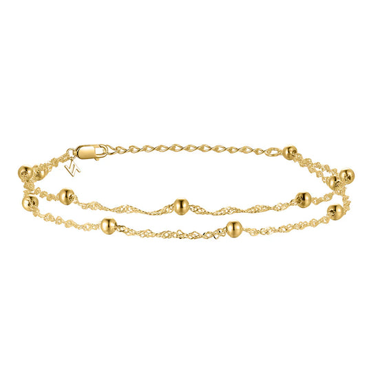Silver Gold-plated Modern Aztec Bracelet Darleen ST2514