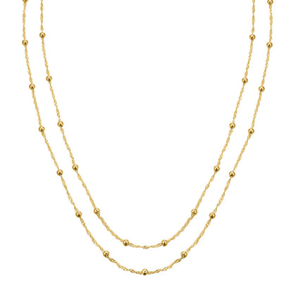 Silver Gold-plated Modern Aztec Necklace Darleen ST2515