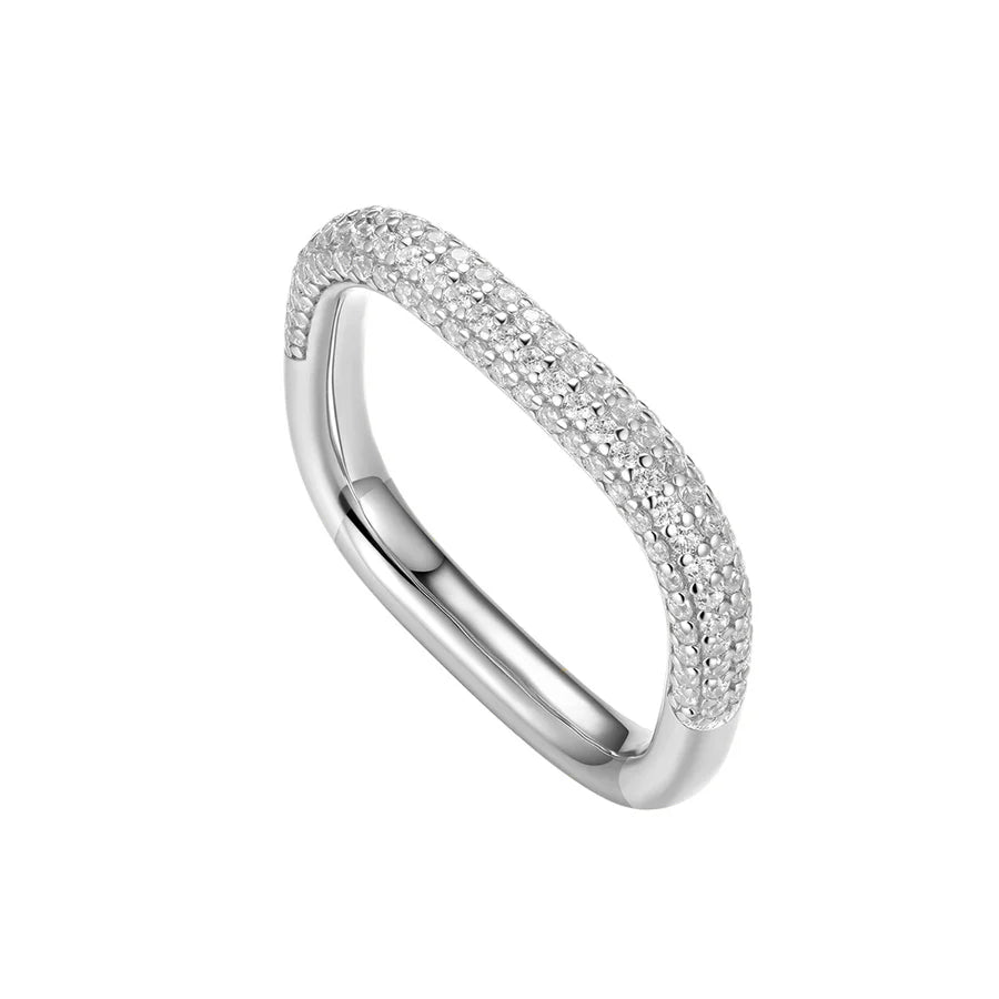 Silver CZ French Chic Ring Valerie ST2520