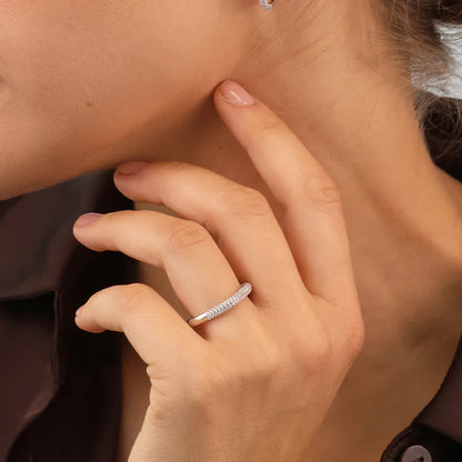 Silver CZ French Chic Ring Valerie ST2520