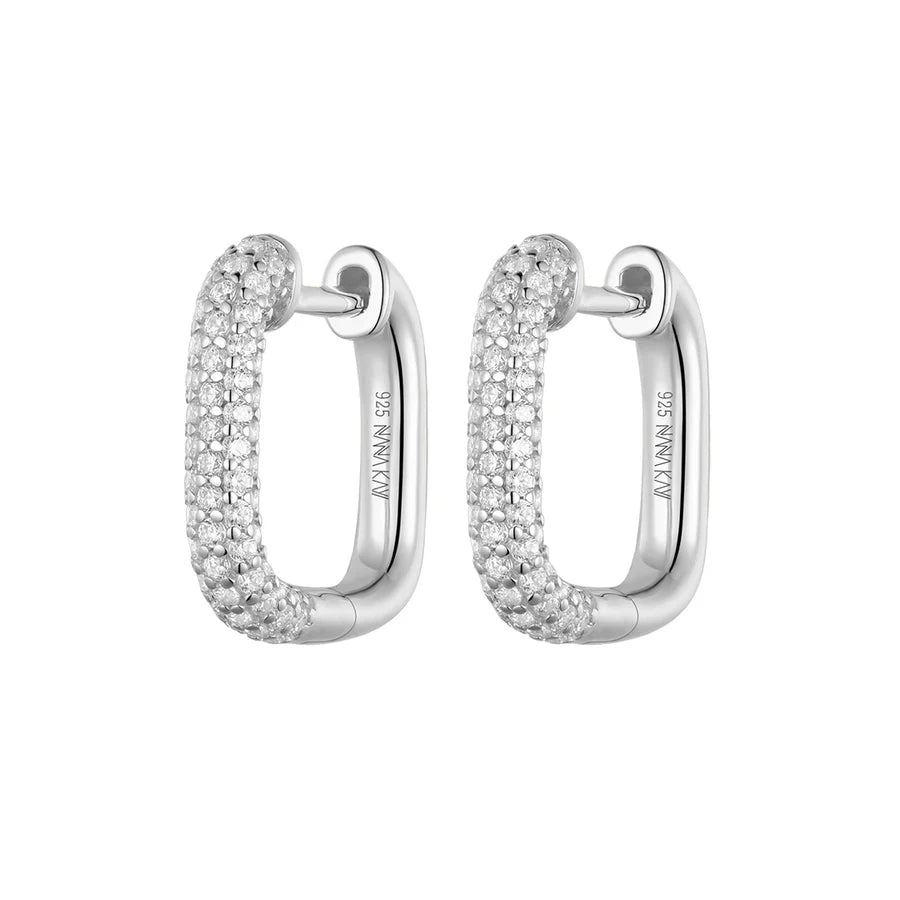 Silver French Chic Hoop Valerie ST2521