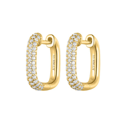 Silver Gold-plated French Chic Hoop Valerie ST2523