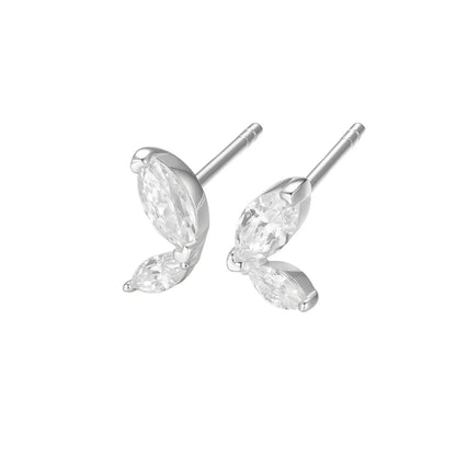 Silver CZ Sparkly Couture Earrings Katelyn ST2526