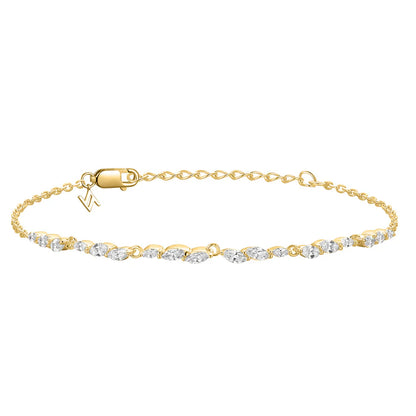 Silver Gold-plated Sparkly Couture Bracelet Katelyn ST2529