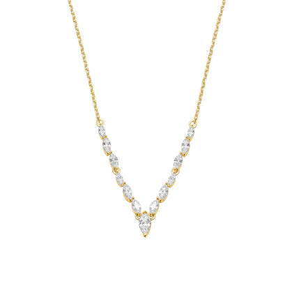 Silver Gold-plated CZ Sparkly Couture Necklace Katelyn ST2533