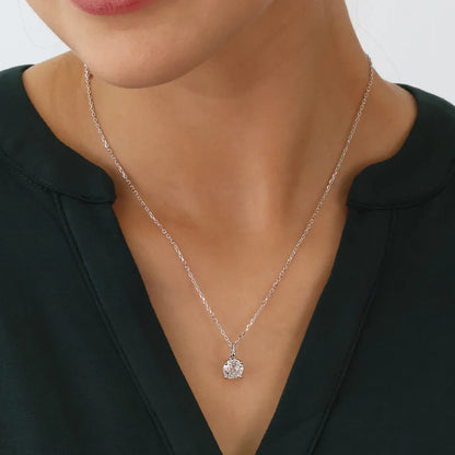 Sterling Silver CZ Classic Solitaire Pendant ST2539