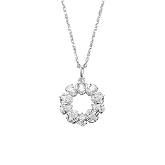 Sterling Silver CZ Sparkly Couture Necklace Brianna ST2553