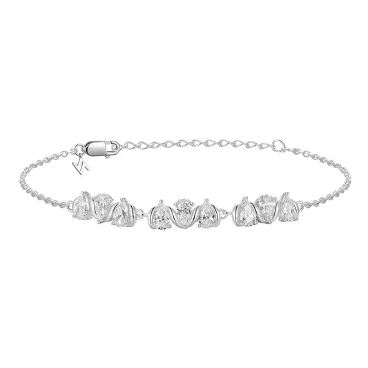 Silver Sparkly Couture Bracelet Brianna ST2555