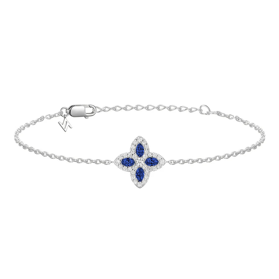 Sterling Silver Pretty Petals Bracelet Lyrienne ST2566