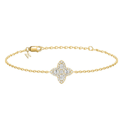 Silver Gold-plated Pretty Petals Bracelet Lyrienne ST2569
