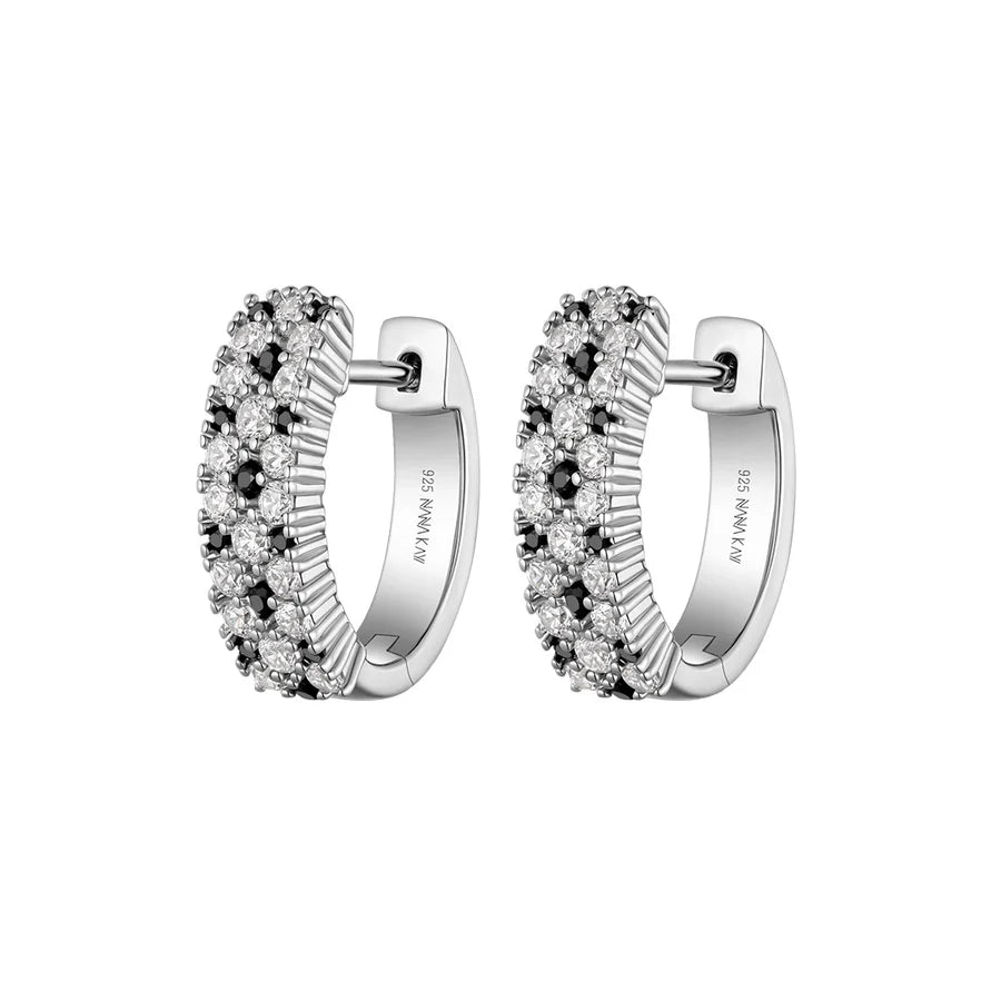 Silver Colour Love Hoop ST2571