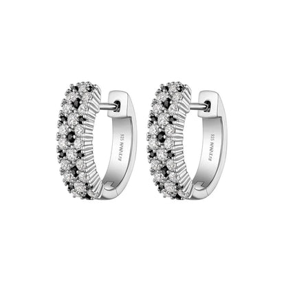 Silver Colour Love Hoop ST2571