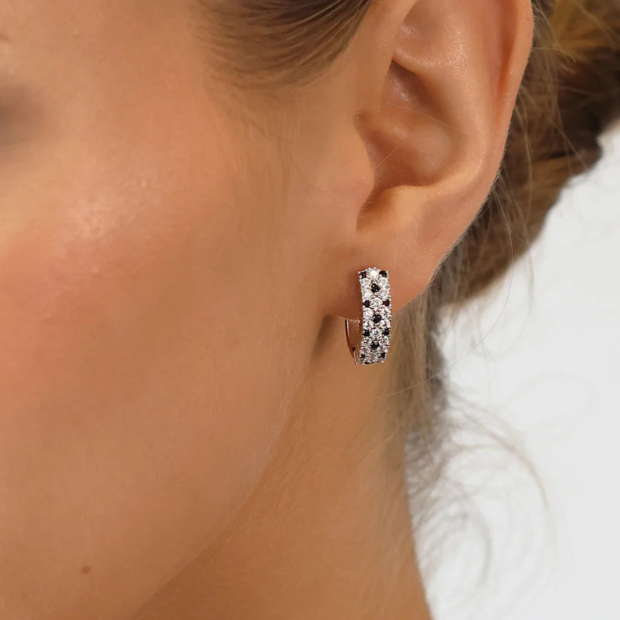 Silver Colour Love Hoop ST2571