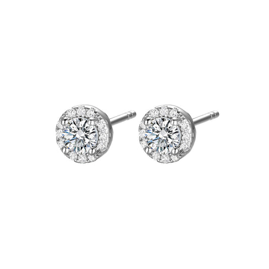 Silver CZ Modern Classics Stud Earrings ST2601