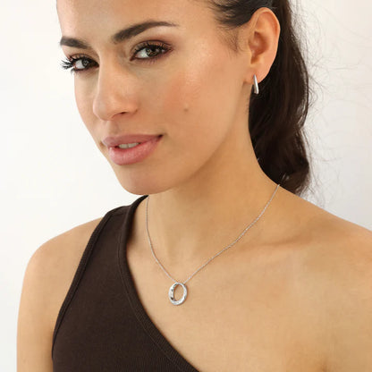 Silver CZ Glamour Girl Pendant ST2609