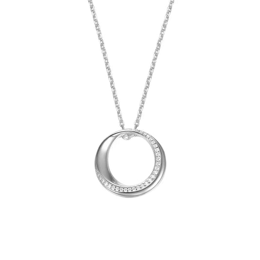 Silver CZ Glamour Girl Pendant ST2609