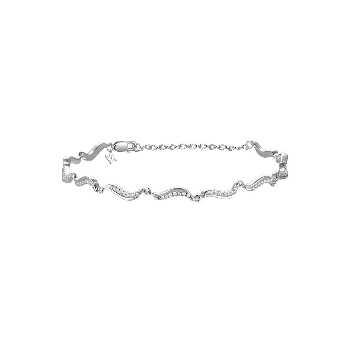 Sterling Silver Sparkly Couture Bracelet ST2617