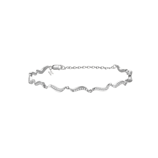 Sterling Silver Sparkly Couture Bracelet ST2617