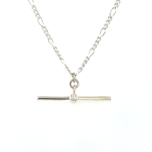 Sterling Silver 20 inch T-Bar Necklace STB3