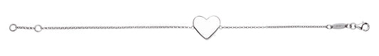 Sterling Silver Heart Bracelet STG048