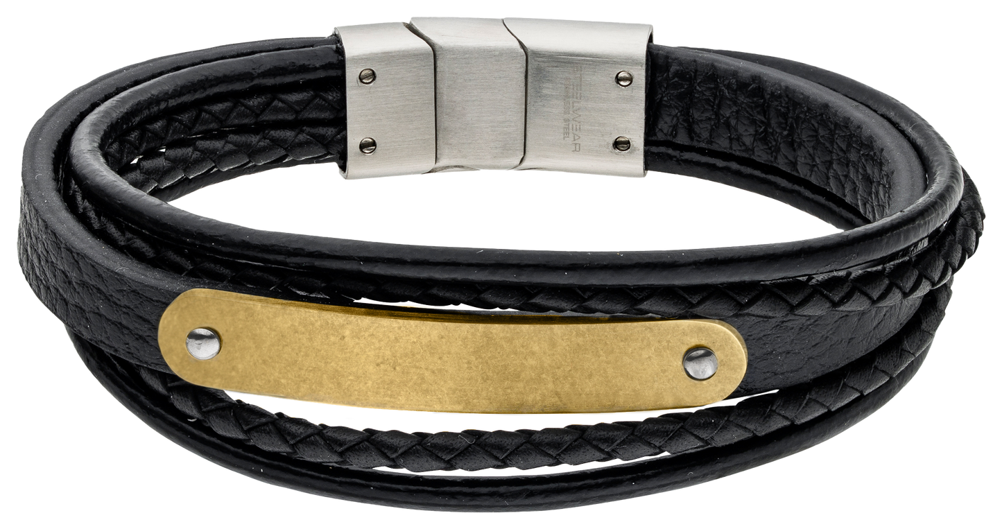 Steelwear  London Men's Leather Bracelet SW-874