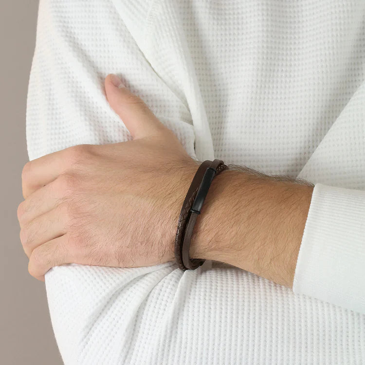 Steelwear London Men's Leather Bracelet Brown SW-998