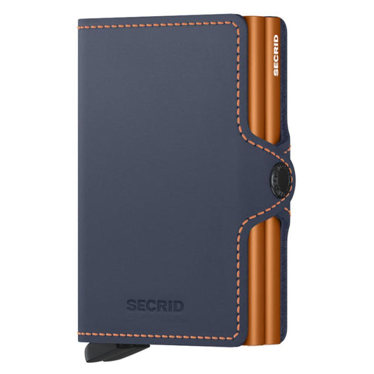 Secrid Twinwallet Matte Nightblue & Orange