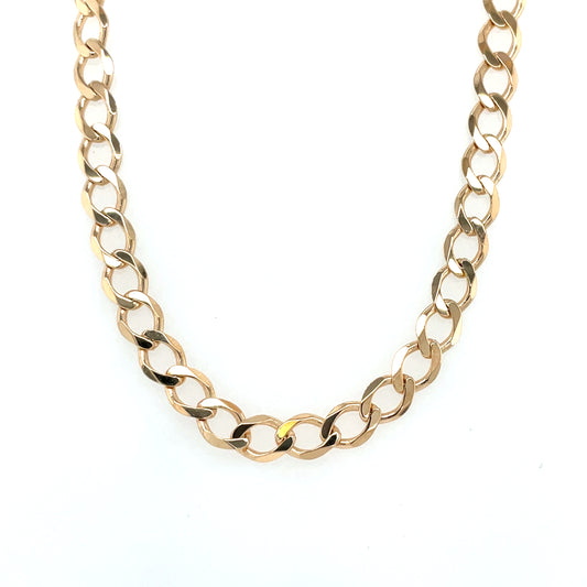 9ct Gold Men's 20 inch Metric Curb Chain GC757